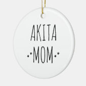 Akita mama keramisch ornament (Links)
