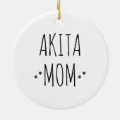 Akita mama keramisch ornament (Achterkant)