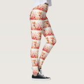 Akita met Rozen - Valentijnsdag Leggings (Rechts)