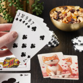 Akita met Rozen - Valentijnsdag Pokerkaarten (Insitu)