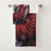 Akita met Sinterklaas Feestelijke Kerstmis Bad Handdoek (Insitu)