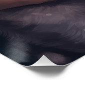 Akita met Sinterklaas Feestelijke Kerstmis Perfect Poster (Hoek)