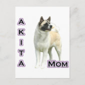 Akita Moeder 4 Briefkaart (Voorkant)