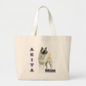 Akita Moeder 4 Grote Tote Bag (Voorkant)