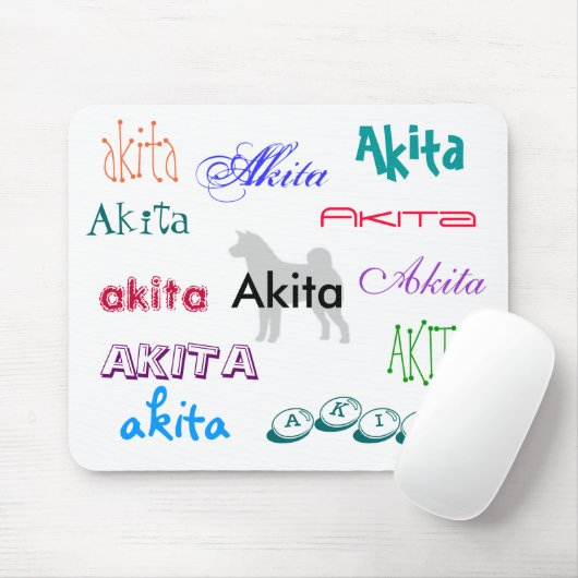 Akita Mousepad Muismat (Met muis)