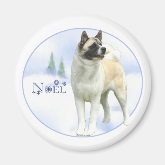 Akita Noel Magnet (Voorkant)