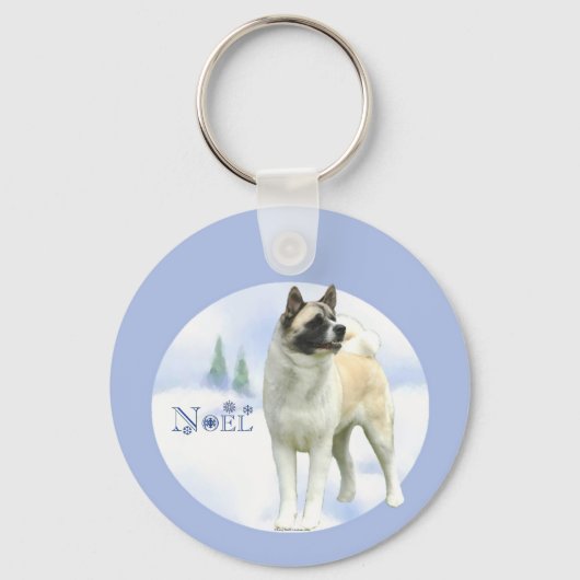 Akita Noel Sleutelhanger (Voorkant)