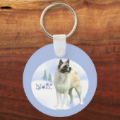 Akita Noel Sleutelhanger (Achterkant)