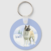 Akita Noel Sleutelhanger (Achterkant)