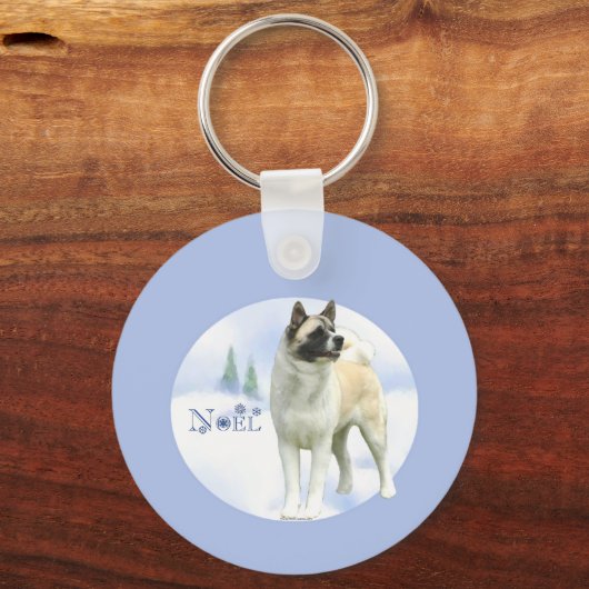 Akita Noel Sleutelhanger (Achterkant)