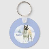 Akita Noel Sleutelhanger (Achterkant)