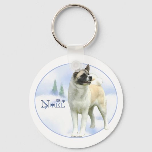 Akita Noel Sleutelhanger (Voorkant)