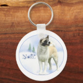 Akita Noel Sleutelhanger (Voorkant)