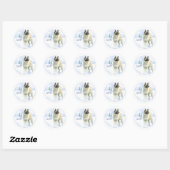 Akita Noel Stickers (Vel)