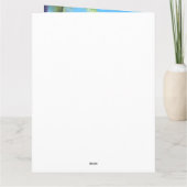 Akita op strand, zomercadeau voor hondenliefhebber kaart (Achterkant)