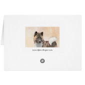 Akita Painting - Cute Original Dog Art (Achterkant Horizontaal)