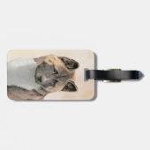 Akita Painting - Cute Original Dog Art Bagagelabel (Achterkant horizontaal)