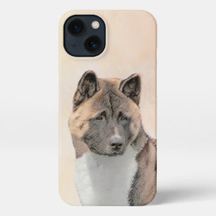 Akita Painting - Cute Original Dog Art iPhone 13 Hoesje