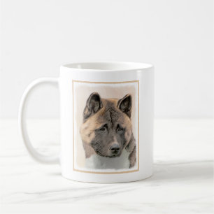 Akita Painting - Cute Original Dog Art Koffiemok