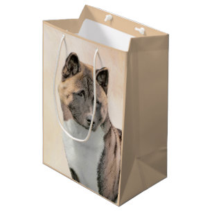 Akita Painting - Cute Original Dog Art Medium Cadeauzakje
