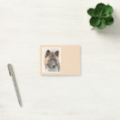 Akita Painting - Cute Original Dog Art Post-it® Notes (Kantoor)