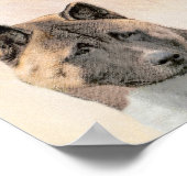 Akita Painting - Cute Original Dog Art Poster (Hoek)