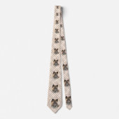 Akita Painting - Cute Original Dog Art Stropdas (Voorkant)