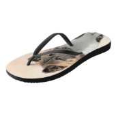 Akita Painting - Cute Original Dog Art Teenslippers (Schuin)