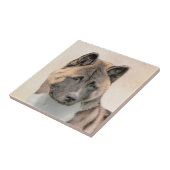 Akita Painting - Cute Original Dog Art Tegeltje (Zijkant)