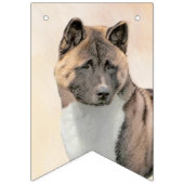 Akita Painting - Cute Original Dog Art Vlaggetjes (Tweede vlag)
