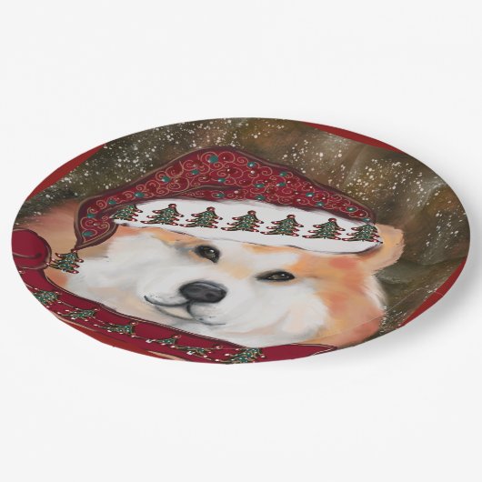 Akita Papieren Bordje (Gekanteld)