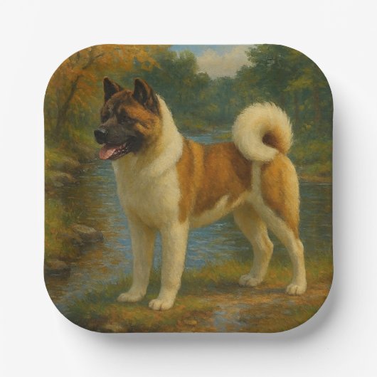 Akita Papieren Bordje (Voorkant)