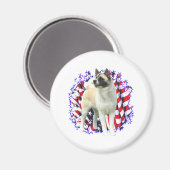 Akita Patriot Magneet (Voorkant / Achterkant)