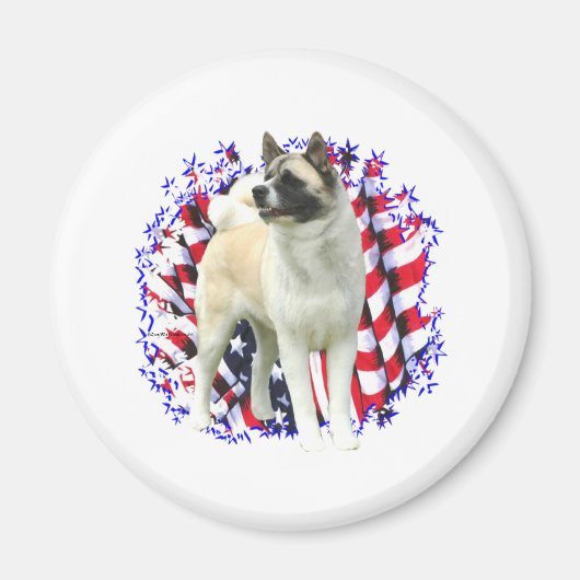 Akita Patriot Magneet (Voorkant)