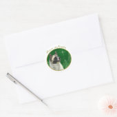 Akita Peace Ronde Sticker (Envelop)