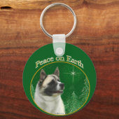 Akita Peace Sleutelhanger (Achterkant)
