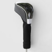 akita pinto zwart masker golfheadcover (Schuin)