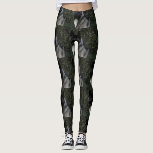 akita pinto zwart masker leggings (Voorkant)