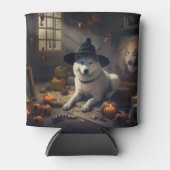 Akita Pumpkins Halloween Scary Blikjeskoeler (Voorkant)