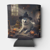 Akita Pumpkins Halloween Scary Blikjeskoeler (Achterkant)