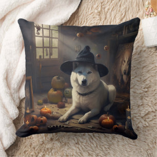 Akita Pumpkins Halloween Scary Kussen
