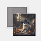 Akita Pumpkins Halloween Scary Magneet (Voorkant / Achterkant)