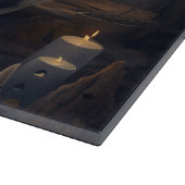 Akita Pumpkins Halloween Scary Snijplank (Hoek)