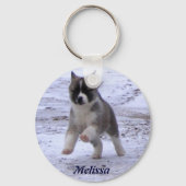 Akita Pup Sleutelhanger (Voorkant)