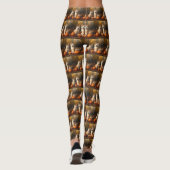 Akita Puppy Herfst Delight Pompoen Leggings (Achterkant)