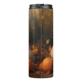 Akita Puppy Herfst Delight Pompoen Thermosbeker (Achterkant)