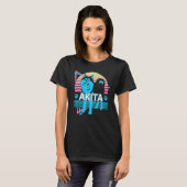 Akita Retro T-shirt (Voorkant volledig)