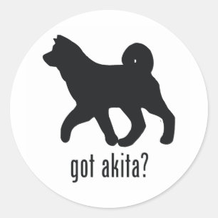 Akita Ronde Sticker
