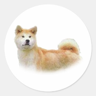 Akita Ronde Sticker