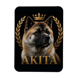 Akita Royal Dog Trots Proud Japan Dog Liefhebbers Magneet